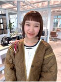 オン眉ボブhair