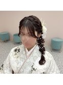 サイド編みおろし