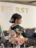成人式前撮りヘアセット
