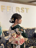 コワファースト 大分(COIFF1RST) 成人式前撮りヘアセット