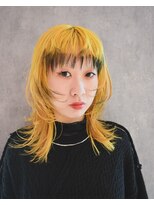 イエロー×ブラックのレイヤーデザインカラー