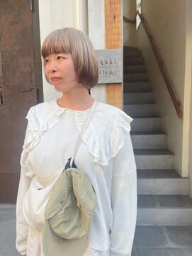 カンナ オーガニック ヘアデザイン(CANNA ORGANIC & HAIR DESIGN) ミルクティーベージュ。ブラウンを添えて