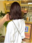 〈浅草 半個室〉ニュアンスボブ/ローズブラウン