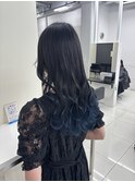 【ALIVE 夕貴】色落ちシルバーのブルーグラデーションカラー