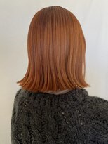 トリッカ シブヤ(TRICCA SHIBUYA)&nbsp;オレンジ/ボブ/暖色/ダブルカラー/１０代/２０代