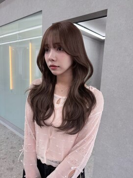 リッカ(LICCA) 【柿本真優】顔周りカット/レイヤーカット/ヘーゼルグレージュ