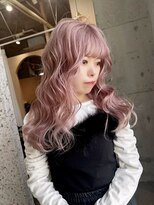 ムード(mood)&nbsp;ピンクカラー/ピンクベージュ/ハイトーン/ケアブリーチ/ブリーチ