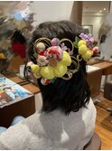 ハーフアップ
