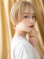 カバーヘア イヴ 戸頭店(COVER HAIR EVE)&nbsp;全頭ブリーチハイトーンカラー小顔丸みショート317Z戸頭10代20代