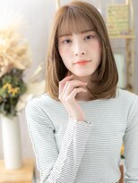 カバーヘア ブリス 大宮西口(COVER HAIR bliss) ミルクティーアッシュツヤ髪ワンカールロブc7大宮20代30代40代