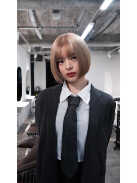 アフィナー 新宿(Afinar) ブリーチハイライト髪質改善ダブルカラーレイヤーカット/新宿駅