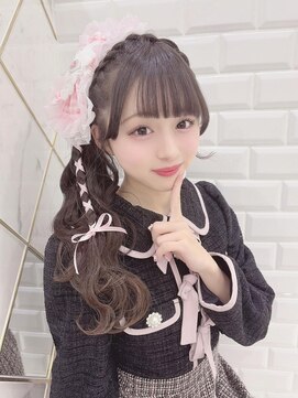 リルミー(Lilme) 松島七葉ちゃんあみかちゅサイドポニープリンシパルヘア＊まゆ