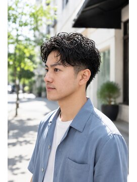 ブリリアント ヘアー ダイヤ(Brilliant Hair Dia) 20代メンズ　爽やか好印象アップバングメンズパーマ