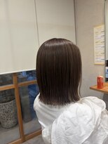 ティーズピーク(ty s peak) タイトなボブにツヤ感たっぷりのショコラブラウン♪
