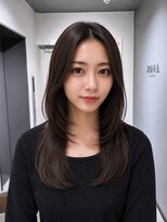 ノラ ギンザ(NORA GINZA) セミロングレイヤーレイヤーカット顔周りカット透明感カラー