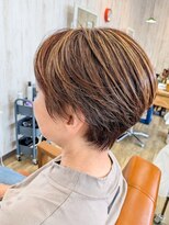 アールバディ 立野店(R Buddy)&nbsp;ショートカット×ナチュラルハイライト