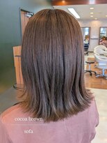 ソファ sofa&nbsp;切りっぱなし外ハネボブミディアムボブ