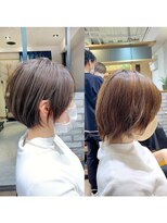 アヴァロン(AVALON)&nbsp;絶壁解消×白髪染めイルミナカラー×前下がりくびれショート永田