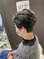 アース 南福島店(HAIR&MAKE EARTH) ショート前髪は立ち上げて流してます(^^)