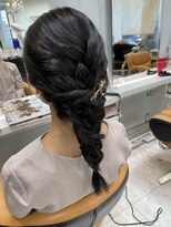 髪技空間アノン(anon)&nbsp;編み下ろしヘア