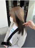 ダブルカラーベージュインナーカラーケアブリーチハイトーン韓国