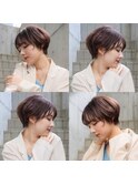 前髪あり小顔大人ショートボブ20代30代40代50代耳掛け池袋練馬