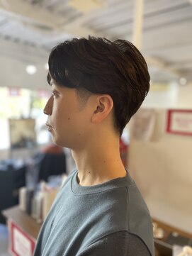 ソイクフ 高田馬場店(SOY-KUFU) MEN’SHAIRセンターパートマッシュパーマ