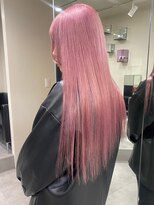 ベレーザ 渋谷(BELEZA)&nbsp;5742ベビーピンク艶髪ハイトーンカラーオンブレホワイトピンク