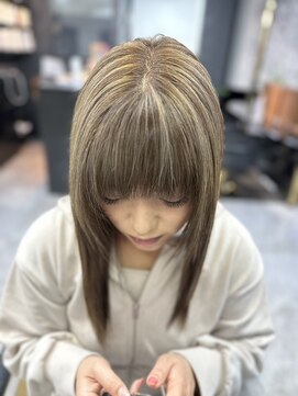アローズ 久留米店(arose) 白髪ぼかしハイライト　グレージュ！