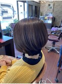 大人可愛いヘルシーミディアムスタイル大人ボブ30代40代50代ボブ