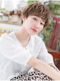 アシンメトリー外国人風耳かけオン眉ショートc6川口20代30代40代