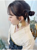 卒業式ヘアセット