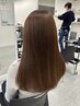 カット+ストレートパーマ＋ワンカラー+炭酸泉Spa【￥18700】
