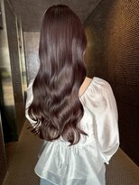 オズ 郡山桑野店(OZ)&nbsp;ミニウルフチェリーブラウンホワイトグレージュフェザーパーマ