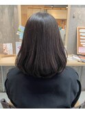 秋カラー◎20代30代ツヤ感カットミディアム髪質改善