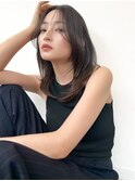 レイヤーカット/顔まわりカット/大人カラー