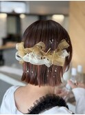 【EIGHT 豊崎】お客様スタイル_ 華やかアレンジショートヘア