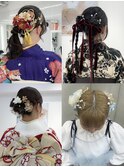 a196 成人式ヘアセット卒業式ヘアセット着付け振袖袴