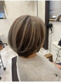 白髪ぼかしハイライト
