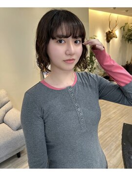 オーセンヘア(AUTHEN.HAIR) （mutsumi.）清野菜名風＊ボブパーマ