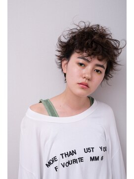 ミンクス 原宿店(MINX) 厚めバング×大人のマッシュウルフ×小顔ショートスタイル