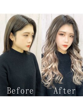 エクステ専門店あるじゃんすー 小倉店 ミルクティーピンク#シールエクステ#グラデーションカラー#小倉