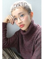 ラエティス(Laetus)&nbsp;オシャレ女子/ダブルカラー/ホワイトアッシュ/ベリーショート