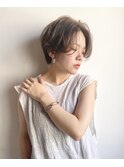 ハンサムショート  ベージュカラー  ショート