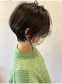 襟足スッキリショートボブ