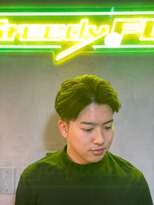 グリーディーフォックス 三軒茶屋(GreedyFOX)&nbsp;波巻き/マッシュパーマ/ウルフ/ハイライト<理容室>三軒茶屋