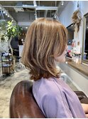 30代40代50代越谷美容室/大人ハイライト/ミルクティーベージュ