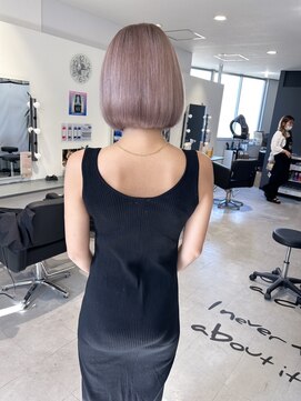 キング 梅田(K!ng) 【梅田】ケアブリーチダブルカラーラベンダーベージュ髪質改善