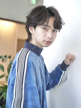 ジョエミバイアンアミ(joemi by Un ami) 外国人風メンズヘア センターパート ウルフ カルマパーマ