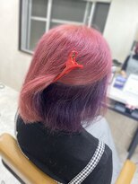 アジールヘア 東上野店(agir hair)&nbsp;20代30代40代ブリーチカラーツートーンカラーピンクパープル